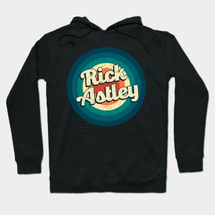 Graphic Rick Name Retro Vintage Circle Hoodie